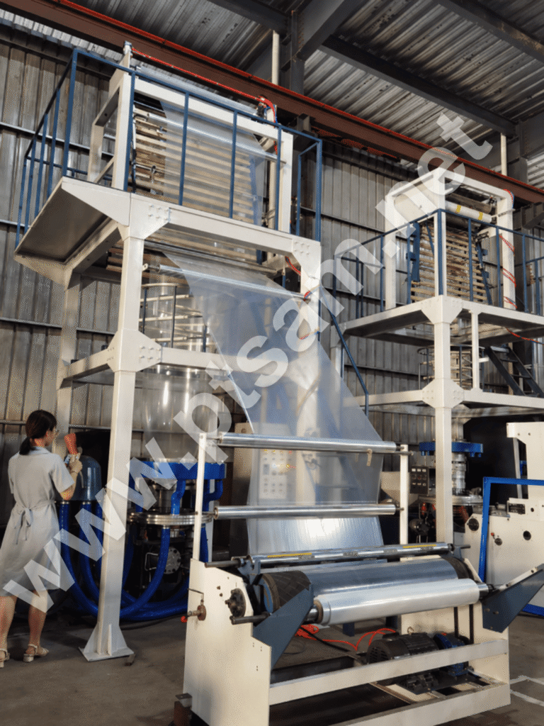 Blowing Plastik Roll Karet